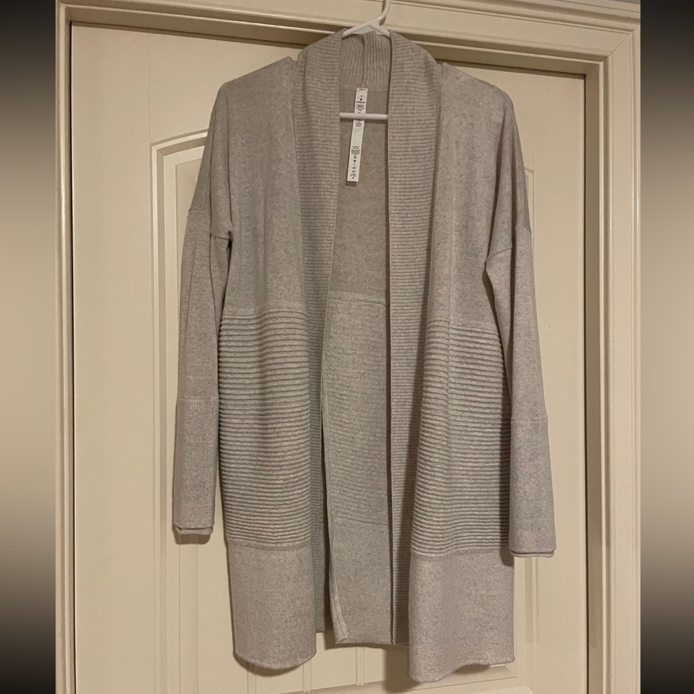 Lululemon gray cardigan sweater